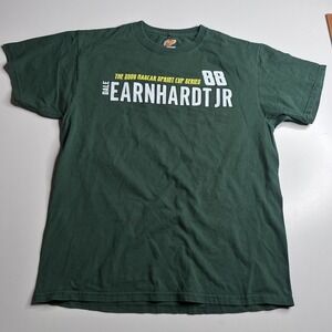 Dale Earnhardt Jr 88 Shirt Mens Large Green NASCAR Sprint Cup Winners Circle Tee
